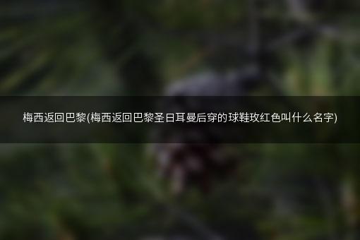 梅西返回巴黎(梅西返回巴黎圣日耳曼后穿的球鞋玫红色叫什么名字)