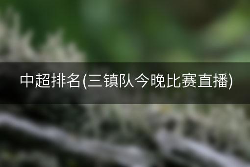 中超排名(三镇队今晚比赛直播)