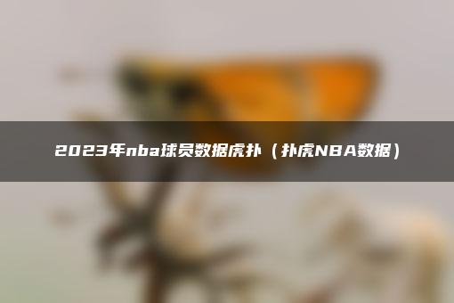 2023年nba球员数据虎扑（扑虎NBA数据）