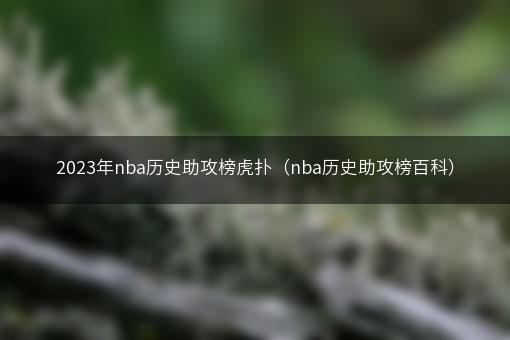 2023年nba历史助攻榜虎扑（nba历史助攻榜百科）