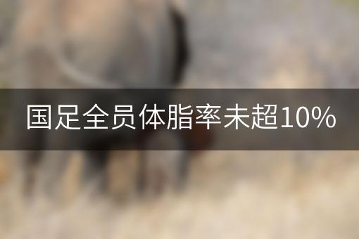 国足全员体脂率未超10%