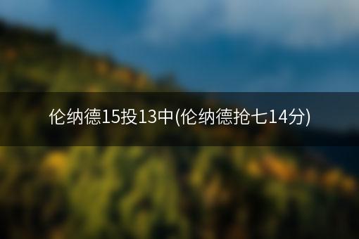 伦纳德15投13中(伦纳德抢七14分)