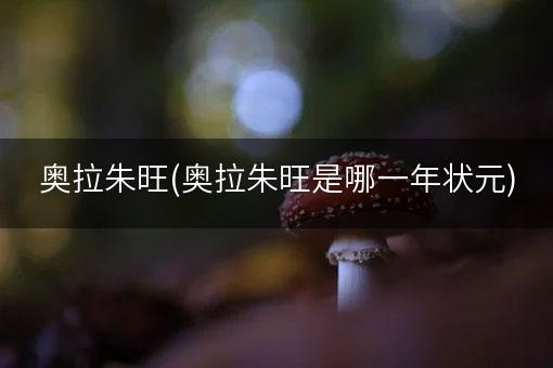 奥拉朱旺(奥拉朱旺是哪一年状元)