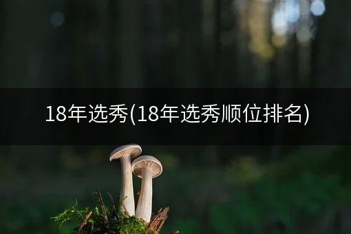 18年选秀(18年选秀顺位排名)