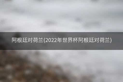 阿根廷对荷兰(2022年世界杯阿根廷对荷兰)