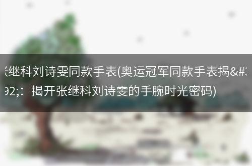 张继科刘诗雯同款手表(奥运冠军同款手表揭秘：揭开张继科刘诗雯的手腕时光密码)