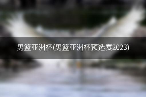 男篮亚洲杯(男篮亚洲杯预选赛2023)