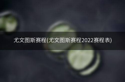 尤文图斯赛程(尤文图斯赛程2022赛程表)