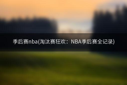 季后赛nba(淘汰赛狂欢：NBA季后赛全记录)