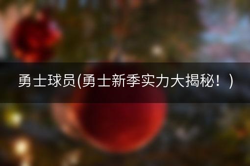 勇士球员(勇士新季实力大揭秘！)