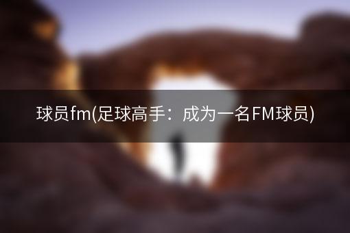 球员fm(足球高手：成为一名FM球员)