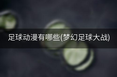 足球动漫有哪些(梦幻足球大战)