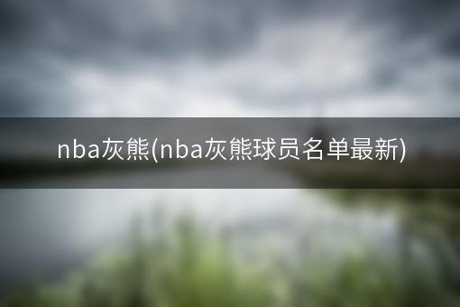 nba灰熊(nba灰熊球员名单最新)