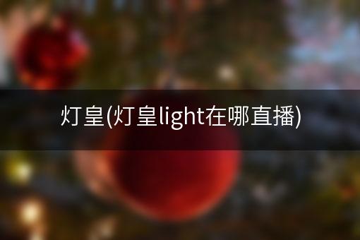 灯皇(灯皇light在哪直播)