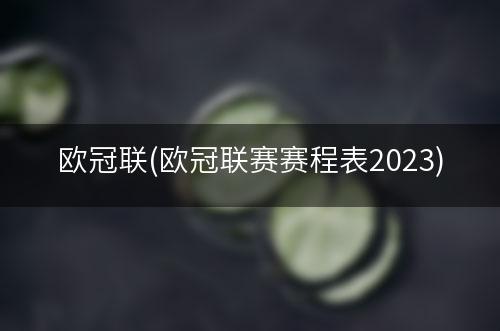 欧冠联(欧冠联赛赛程表2023)